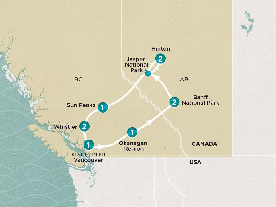Get Social: Canadian Rockies 2023 map