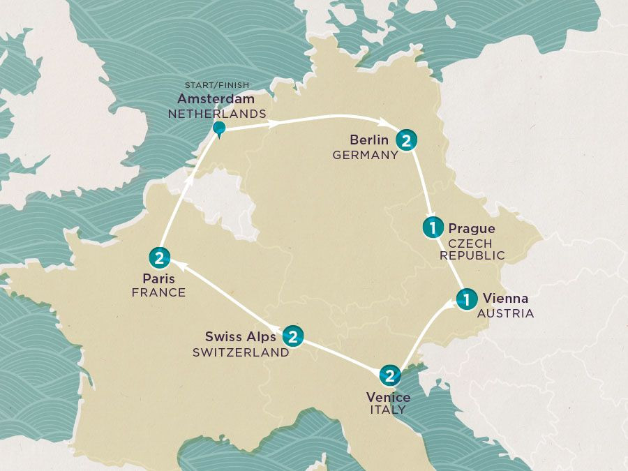 Get Social: Europe Express 2024 map