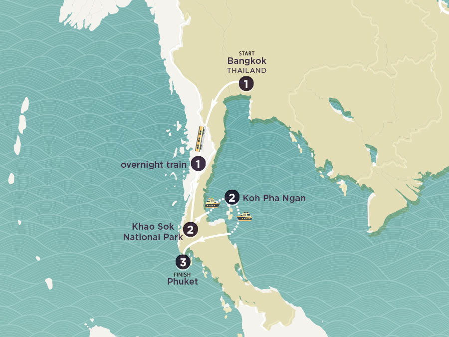 Delve Deep: Thailand map