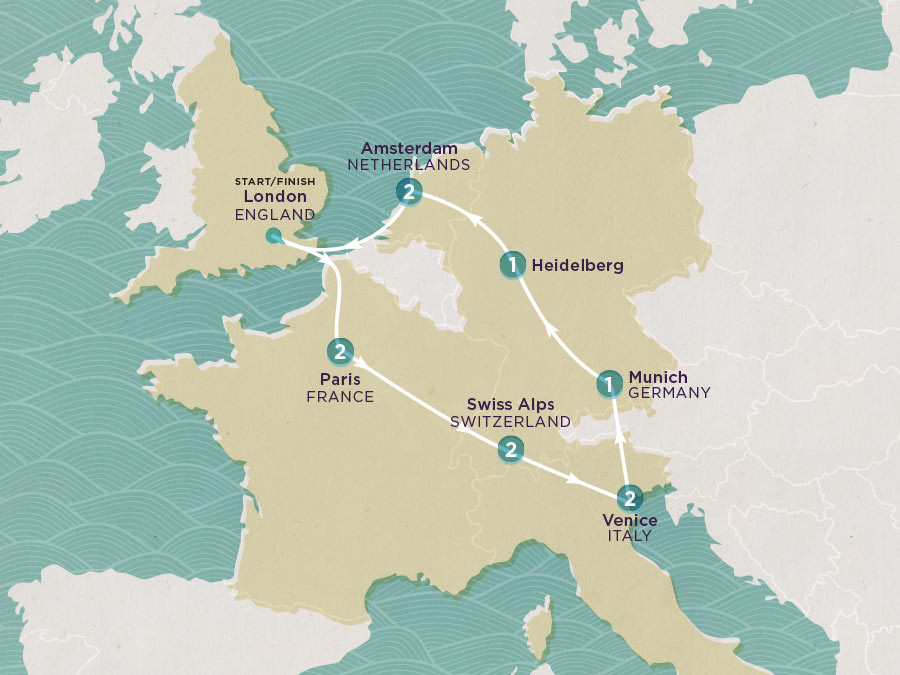Get Social: Europe Express (Winter) map