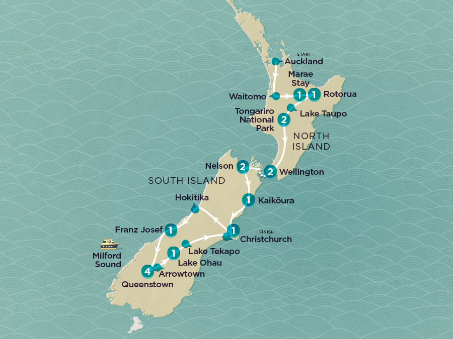 Get Social: New Zealand map